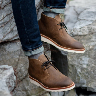 Corvellan | Botas Chukka de Hombre con Cordones y Plantilla Acolchada