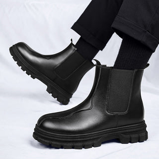 Derek | Botines Chelsea para Hombre con Suela Gruesa y Paneles Elásticos