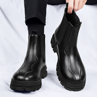 Derek | Botines Chelsea para Hombre con Suela Gruesa y Paneles Elásticos