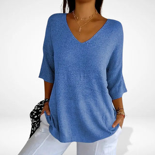 Blusa holgada cuello en V para Mujeres - Laverne
