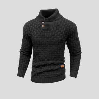 Ronnie | Suéter Térmico de Punto para Hombre con Puños y Bajo Acanalados