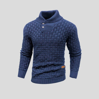Ronnie | Suéter Térmico de Punto para Hombre con Puños y Bajo Acanalados