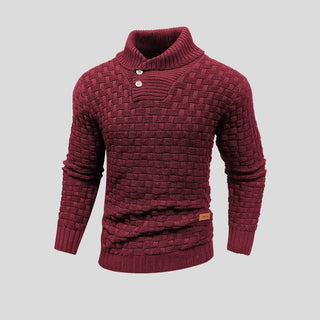 Ronnie | Suéter Térmico de Punto para Hombre con Puños y Bajo Acanalados