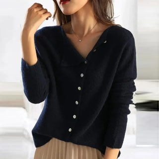 Sorcha | Cárdigan de Punto con Cuello en V y Botones para Mujer