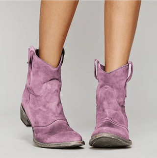 Glora | Botas de Mujer al Tobillo con Tacón Cuadrado