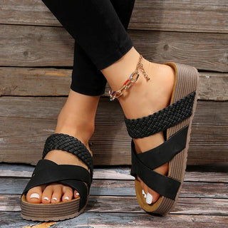 Gwen | Sandalias Ortopédicas con Tiras Cruzadas para Mujer