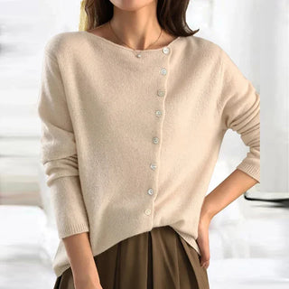 Sorcha | Cárdigan de Punto con Cuello en V y Botones para Mujer