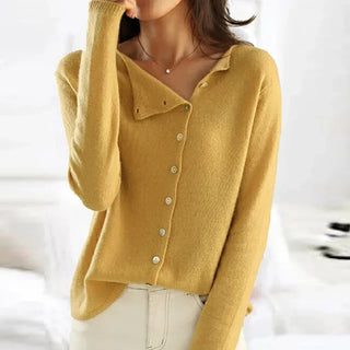 Sorcha | Cárdigan de Punto con Cuello en V y Botones para Mujer