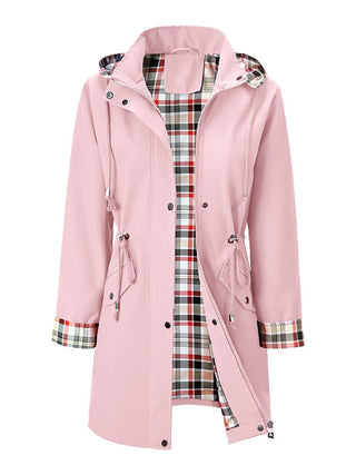 Chaqueta Impermeable Con Forro A Cuadros | Olivia