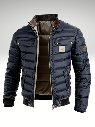 Matteo | Chaqueta Acolchada para Hombre con Bolsillos de Cremallera