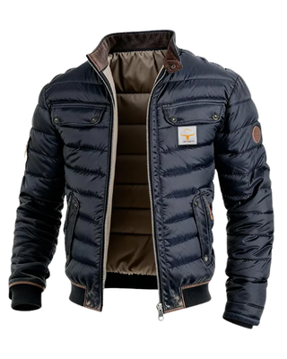 Matteo | Chaqueta Acolchada para Hombre con Bolsillos de Cremallera