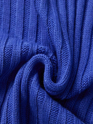 Brenvane | Suéter de Cuello Alto de Punto Canalé para Hombre