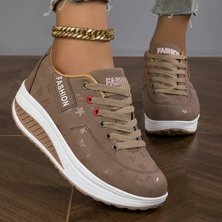 Valeria | Zapatillas de Plataforma con Cordones para Mujer