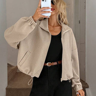 Ondine | Chaqueta con Cuello Alto y Cremallera para Mujer