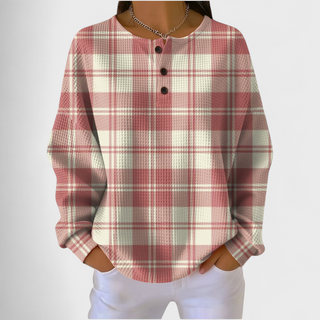 Yulenne | Sudadera Gofrada con Estampado Navideño para Mujer