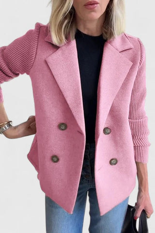 Marisenne | Blazer Sastrero con Mangas a Contraste para Mujer