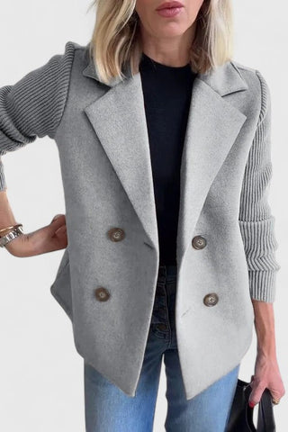 Marisenne | Blazer Sastrero con Mangas a Contraste para Mujer