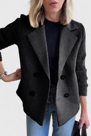 Marisenne | Blazer Sastrero con Mangas a Contraste para Mujer