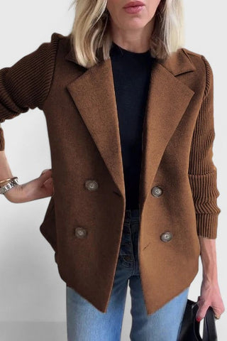 Marisenne | Blazer Sastrero con Mangas a Contraste para Mujer