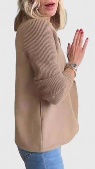 Marisenne | Blazer Sastrero con Mangas a Contraste para Mujer