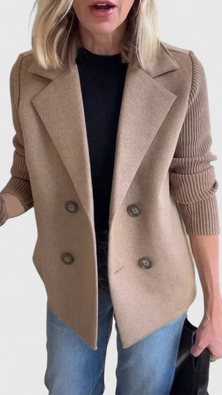 Marisenne | Blazer Sastrero con Mangas a Contraste para Mujer