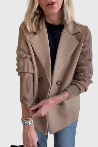 Marisenne | Blazer Sastrero con Mangas a Contraste para Mujer