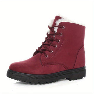 Milcah | Botas de Tobillo para Mujer con Forro de Piel y Cordones