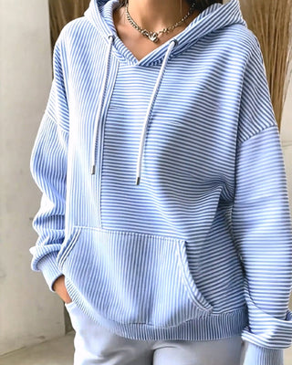 Chantelle | Sudadera a Rayas con Cordón y Bolsillo para Mujer