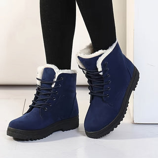 Milcah | Botas de Tobillo para Mujer con Forro de Piel y Cordones