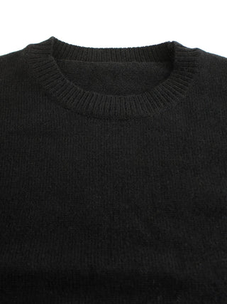 Antionette | Suéter de Punto Canalé para Mujer con Cuello Redondo y Puños a Rayas