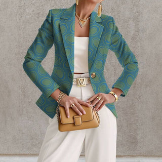 Bernadette | Blazer Estampado a Cuadros para Mujer
