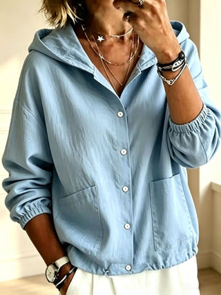 Fabienne | Chaqueta con Capucha y Botones para Mujer
