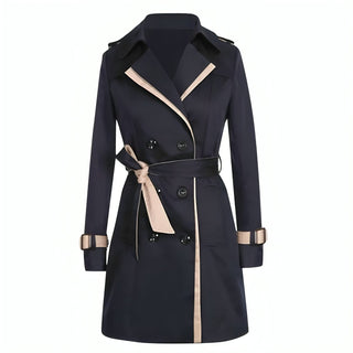 Anouk | Trench Doble Botonadura con Ribete en Contraste para Mujer