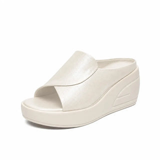 Magnolia | Mules de Cuña para Mujer Sin Cordones con Punta Abierta