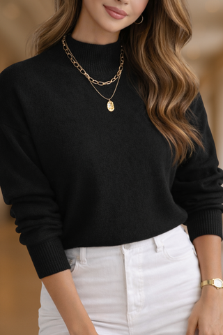 Nivara | Suéter de Mujer con Cuello Alto Acanalado