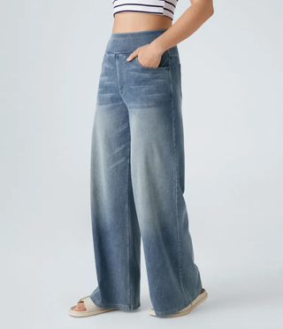 Remy | Jeans de Pierna Ancha de Talle Alto y Denim Elástico para Mujer