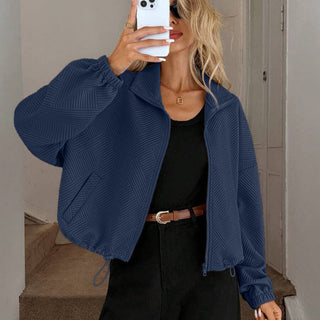 Ondine | Chaqueta con Cuello Alto y Cremallera para Mujer