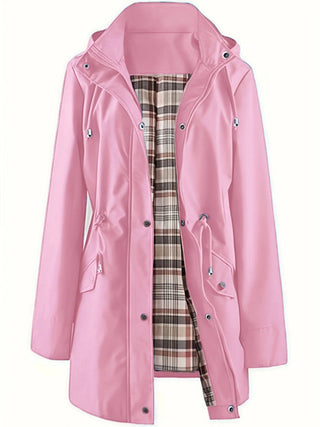 Amalia | Impermeable Largo de Mujer con Capucha Desmontable