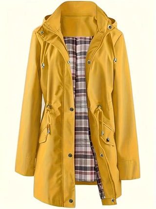 Amalia | Impermeable Largo de Mujer con Capucha Desmontable