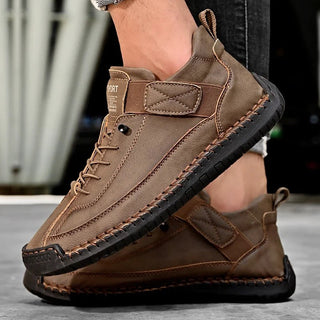 Corvane | Zapatos Casuales de Hombre con Cordones y Detalle de Correa