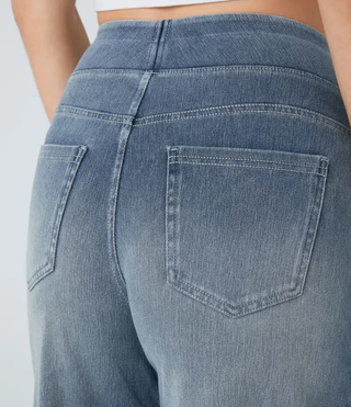 Remy | Jeans de Pierna Ancha de Talle Alto y Denim Elástico para Mujer
