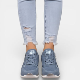 Marveska | Zapato Ortopédico de Plataforma con Pedrería para Mujer