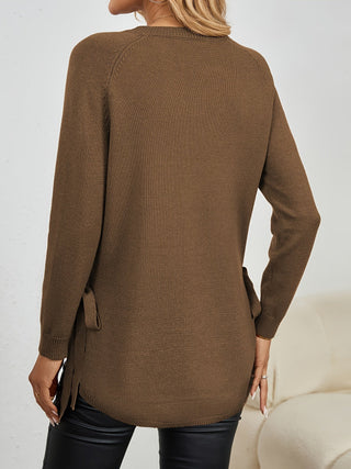 Iris | Suéter de Punto Largo de Cuello Redondo para Mujer