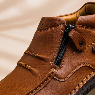 Ravellan | Zapatos de Hombre con Costuras Tipo Mocasín y Cierre Lateral