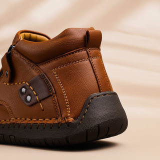 Ravellan | Zapatos de Hombre con Costuras Tipo Mocasín y Cierre Lateral