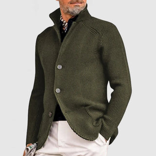 Martin | Cárdigan de Punto para Hombre con Botones y Cuello Alto