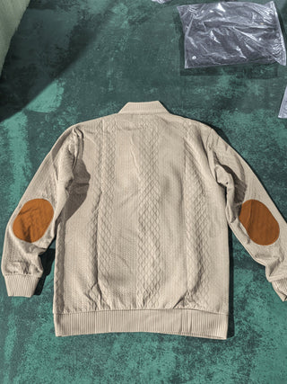 Donald | Suéter Henley de Hombre Texturizado con Cuello Alto y Botones