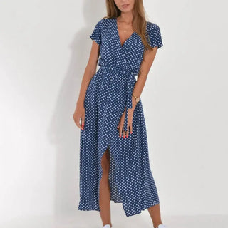 Vestido cruzado con estampado floral para Mujer - Inez