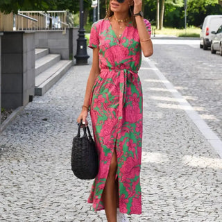 Vestido cruzado con estampado floral para Mujer - Inez