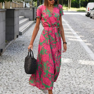 Vestido cruzado con estampado floral para Mujer - Inez